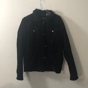 Large Black Corduroy Men’s Jacket